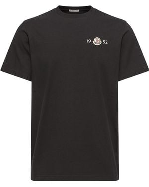Moncler Logo Patch Crewneck T-Shirt - Black