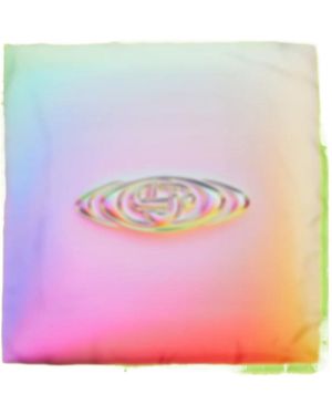 CASABLANCA Printed Square Silk Scarf - Pink