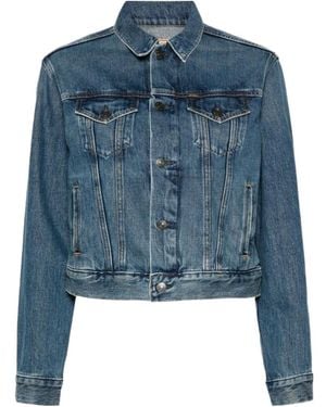 Ralph Lauren Flag-Patch Denim Jacket - Blue