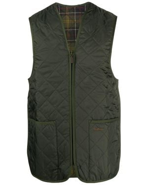 Barbour Quilted Zip-Up Waistcoat - Green