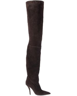 Paris Texas High-Top Suede Boots - Multicolor