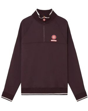 CASABLANCA Logo Patch Sweatshirt - Purple