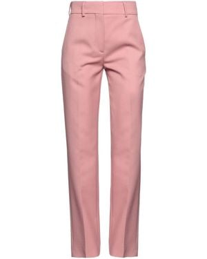 Burberry Solid Color Twill Pants - Pink