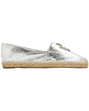 Tory Burch Logo-Plaque Slip-On Loafers - White