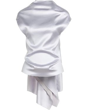 Sportmax Short Sleeve Turtleneck Top - White