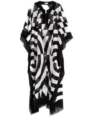 Dries Van Noten Patterned Loose Dress - Black