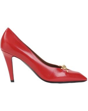 Versace Clelia Nappa Court Shoes 90 Mm - Red