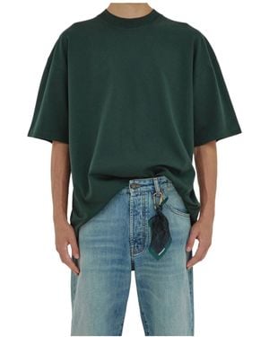 DARKPARK Mick Slit Crew Neck T-Shirt - Green