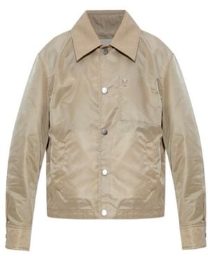 Ami Paris Ami Ami De Coeur Stud Buttoned Jacket - Grey