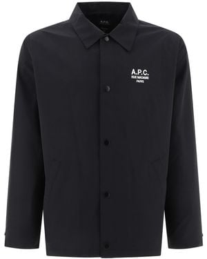 A.P.C. Long Sleeve Casual Jacket - Blue