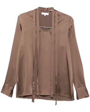 Antonelli Long-Sleeved Blouse - Brown