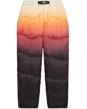 CASABLANCA Gradient Quilted Casual Trousers - Red