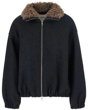 Jucca Zip-Up Bomber Jacket - Black