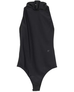 Courreges Courrèges Buckle-Detailed Sleeveless Bodysuit - Blue