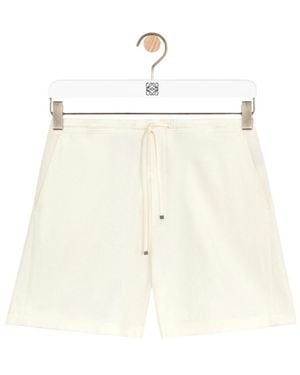Loewe Lightweight Textured Shorts - Natural