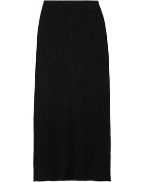 arch4 Ribbed Knit Skirt - Black