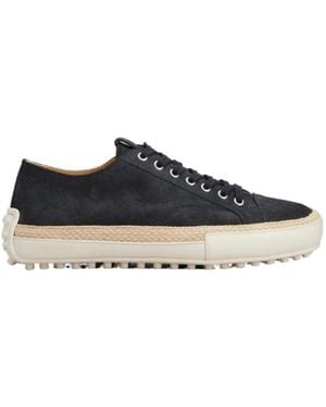 Tod's Suede Espadrille Sneakers - Blue