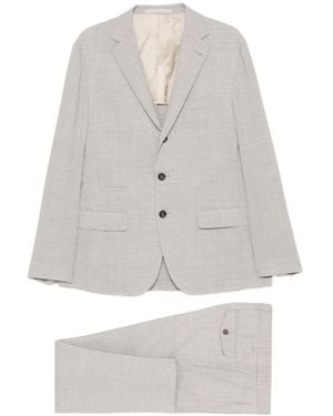 Eleventy Button Suit - White