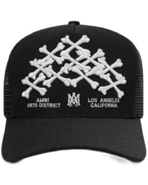 Amiri Bones Stacked Trucker Hat - Black