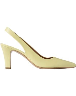 Paris Texas Leather Block Heel High Heels - Metallic