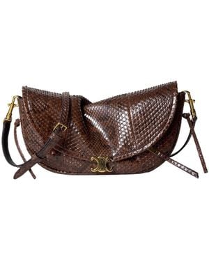Celine Soft Triomphe Shoulder Bag - Brown