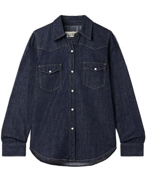 Nili Lotan Long-Sleeved Denim Shirt - Blue