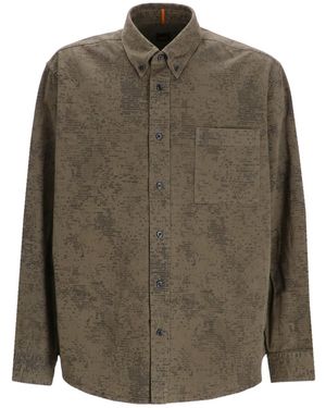 BOSS Boss Long-Sleeved Button-Up Shirt - Green