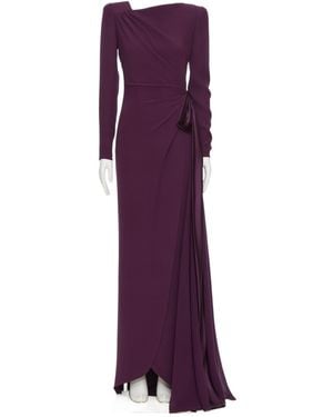 Valentino Long Sleeve Dress - Purple