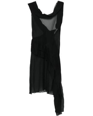 GIMAGUAS Boa Mini Dress - Black