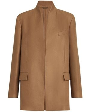 Brunello Cucinelli Linen Blazer - Brown