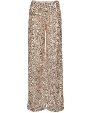 ROTATE BIRGER CHRISTENSEN Net Sequins Trousers - Natural