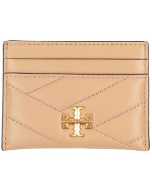 Tory Burch Plain Colour Cardholders - Natural