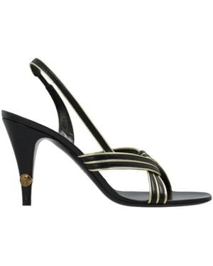 Versace Gianni Nappa Sandals 90 Mm - Metallic