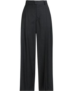 Isabel Marant Fashionable Plaid Loose Pants - Black