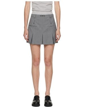 Marissa Chiara Belt Loop Skirt - Gray