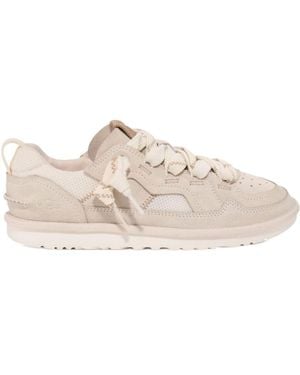UGG Minimel Round Toe Lace-Up Trainers - Natural