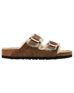 Birkenstock Arizona Flat Sandals - Brown