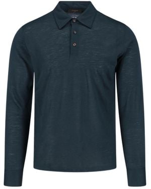 Zanone Virgin Wool Polo Shirt - Blue