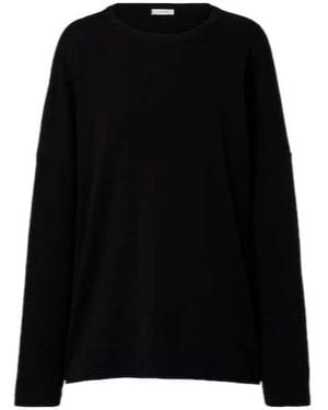 The Row Floris Cotton Jersey T-Shirt - Black