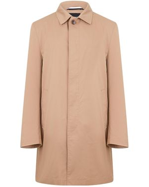 BOSS Regular-Fit Cotton-Blend Car Coat - Natural