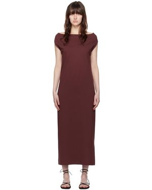 Loulou de Saison Logo Dress - Red