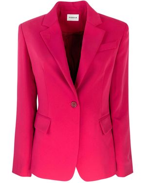 P.A.R.O.S.H. Single-Breasted Blazer - Pink