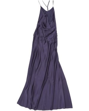 Victoria Beckham Draped Cami Gown - Purple