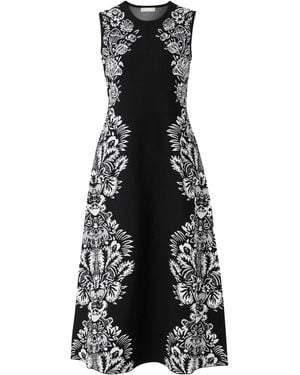 Ulla Johnson Jacquard-Knit Midi Dress - Black