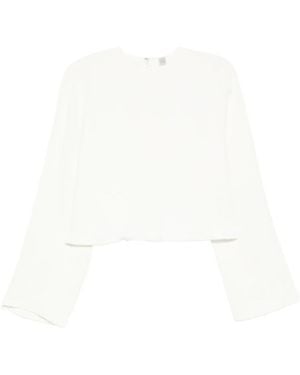 TOTEME Raw-Hem Blouse - White