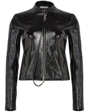 Courreges City Vinyl Bicker Jacket - Black