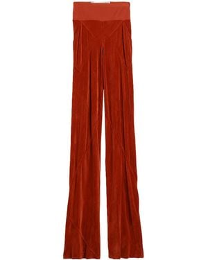Rick Owens Plain Color Flared Pants