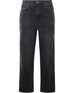 Represent Whiskering Effect Denim Jeans - Blue