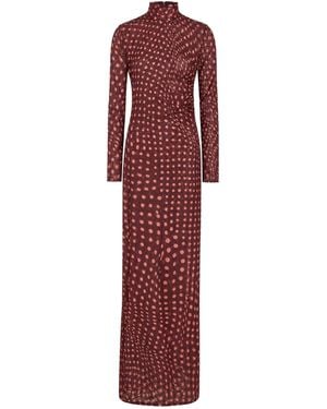 Stella McCartney Polka Dot Tulle Skirt - Red