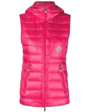 Moncler Sleeveless Vest Cotton Suit - Pink